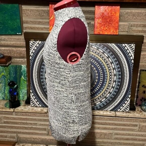Gap Marled Sleeveless Mock Turtleneck Sweater Size Small - Picture 5 of 8